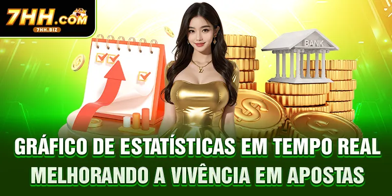 Gráfico de estatísticas em tempo real melhorando a vivência em apostas
